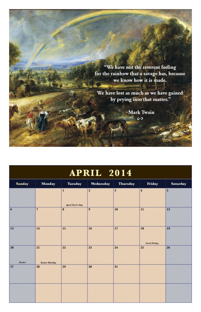 Calendar April